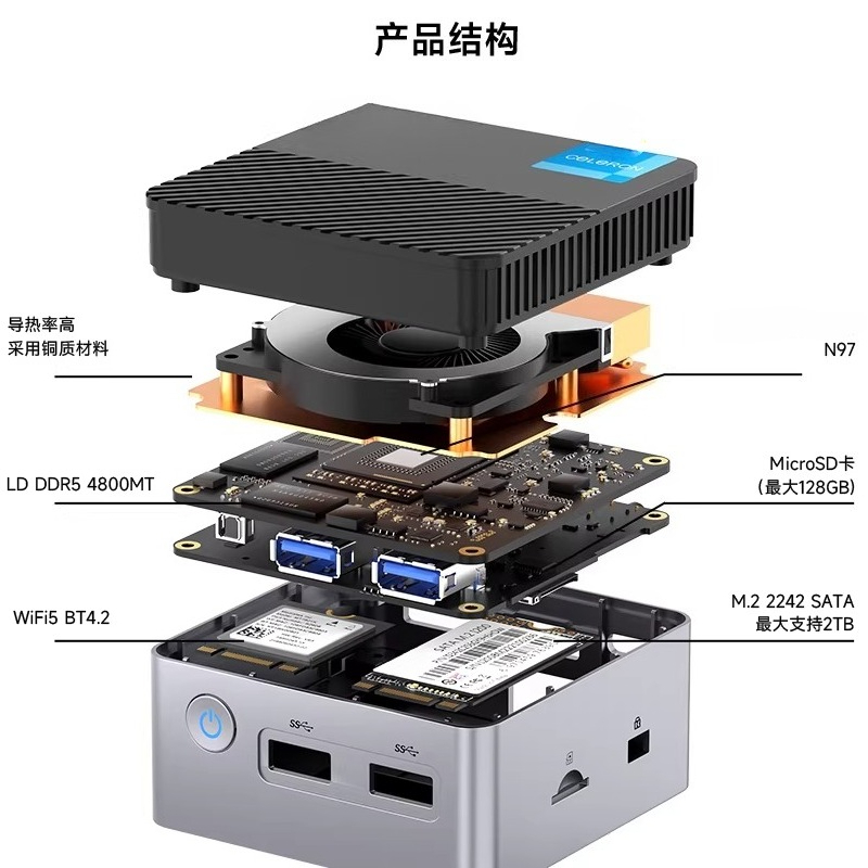 Ddr5 4800Mhz - Мини-ПК G5 Alder Lake N97 с
