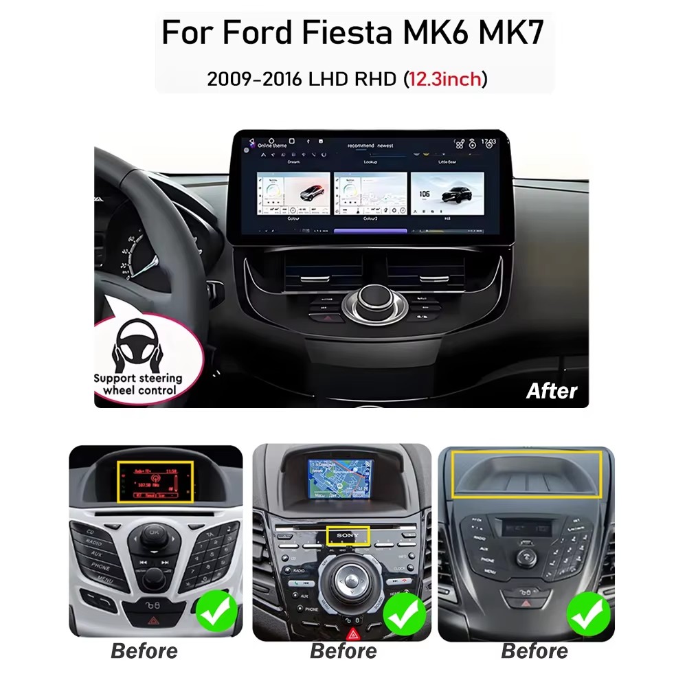 12,3-дюймовый для Ford Fiesta  – обзор и цена Ddr5 8Gb