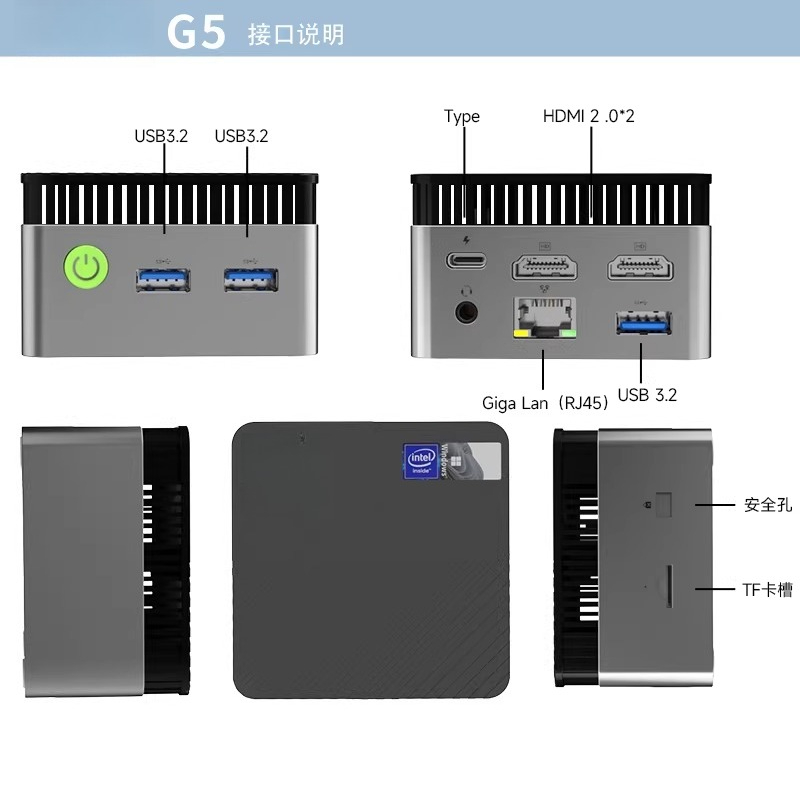 Мини-ПК G5 Alder Lake N97 с Wi – обзор и цена Ddr5 4800Mhz