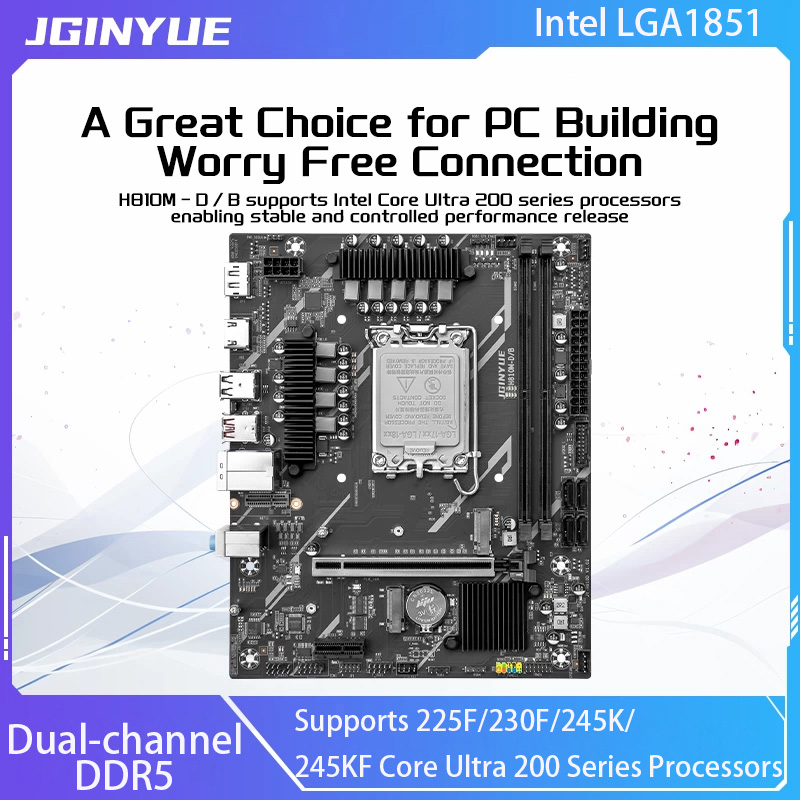 Материнская плата JGINYUE H810 – обзор и цена Ddr5 64Gb