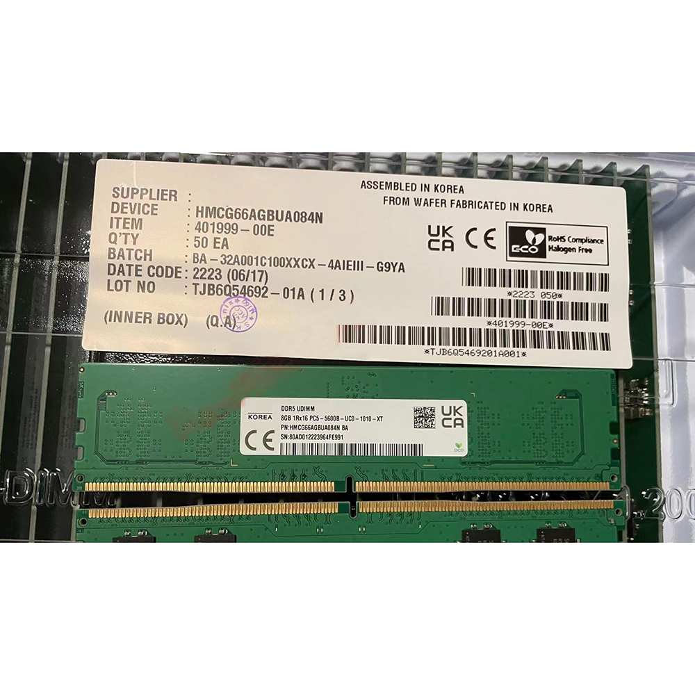 1 шт. HMCG66AGBUA084N Оператив – обзор и цена Ddr5 8Gb