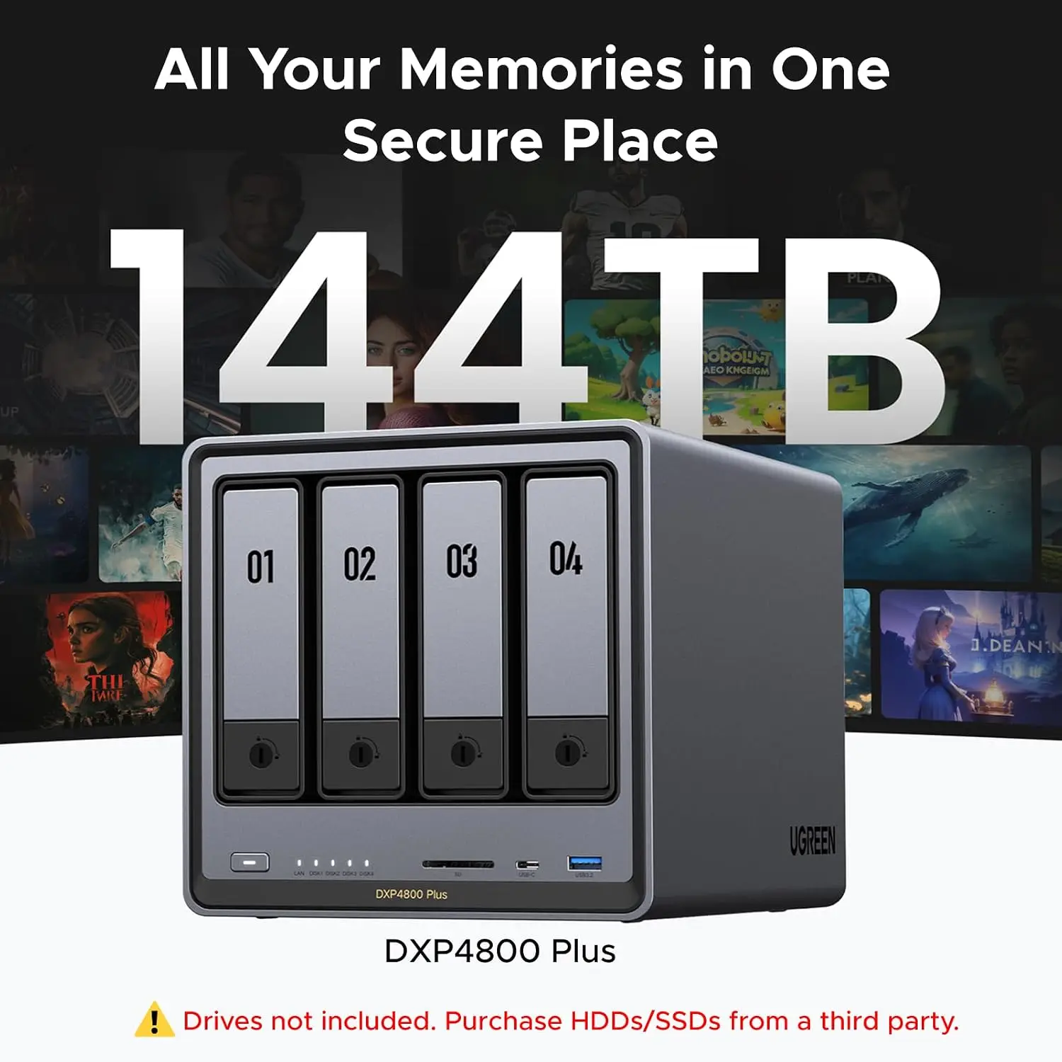 UGREEN NAS DXP4800 Plus 4-диск – обзор и цена Ddr5 8Gb