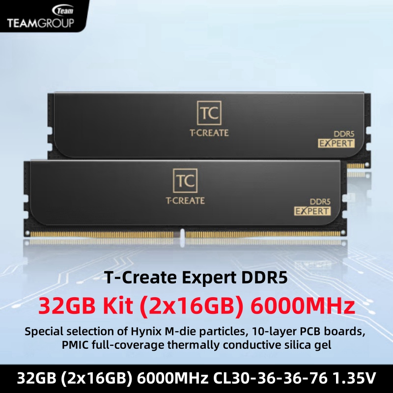 TEAMGROUP T-Create Expert CL30 – обзор и цена Ddr5 Ram
